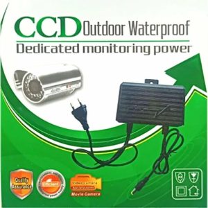 12V 2A DC security camera power adapter with black wall mount plastic case Magpie Shop