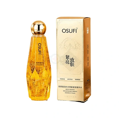 OSUFI Collagen Moisturizing Brightening Firming Essence Toner bottle and packaging